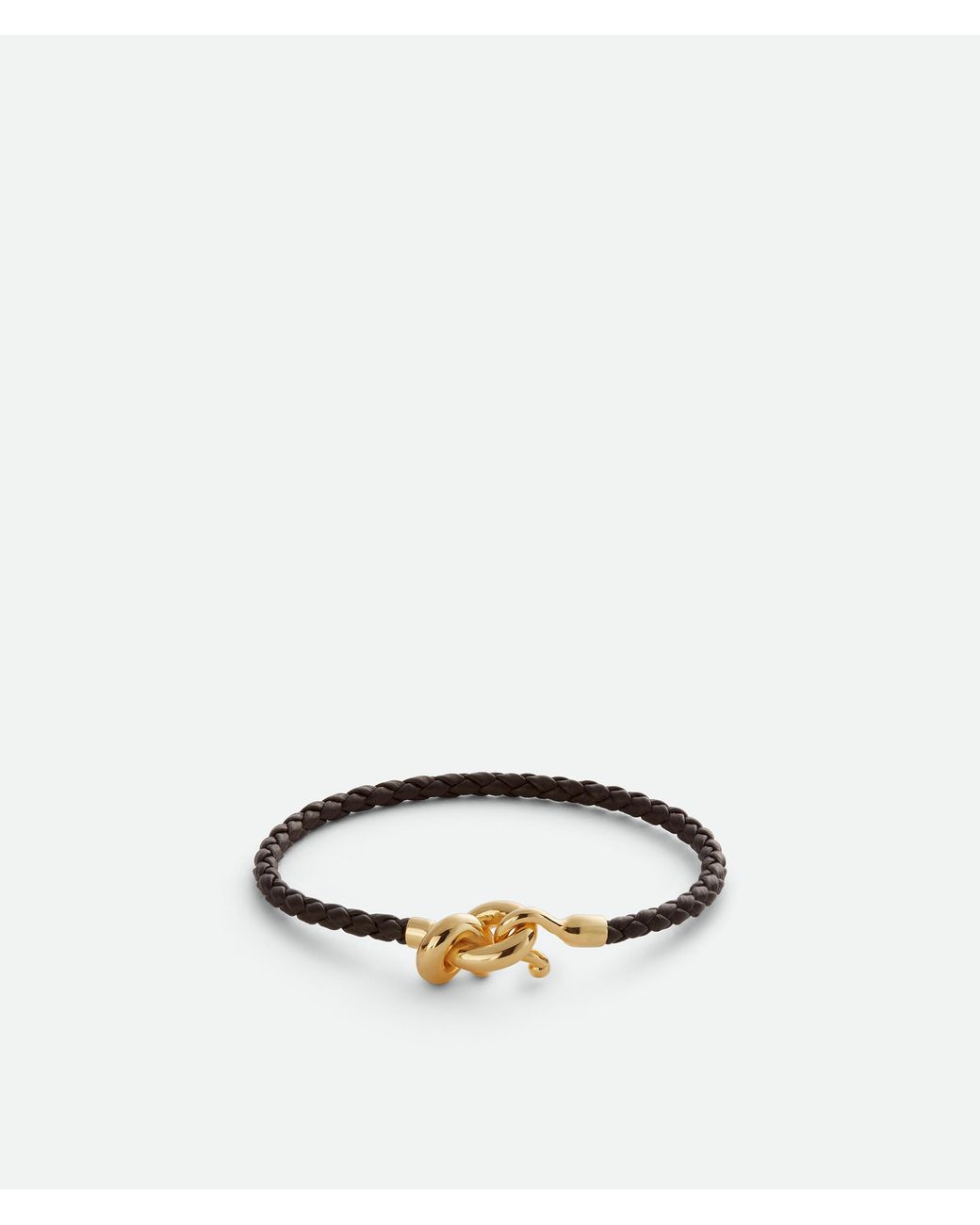 Bottega Veneta White Leather Knot Bracelet