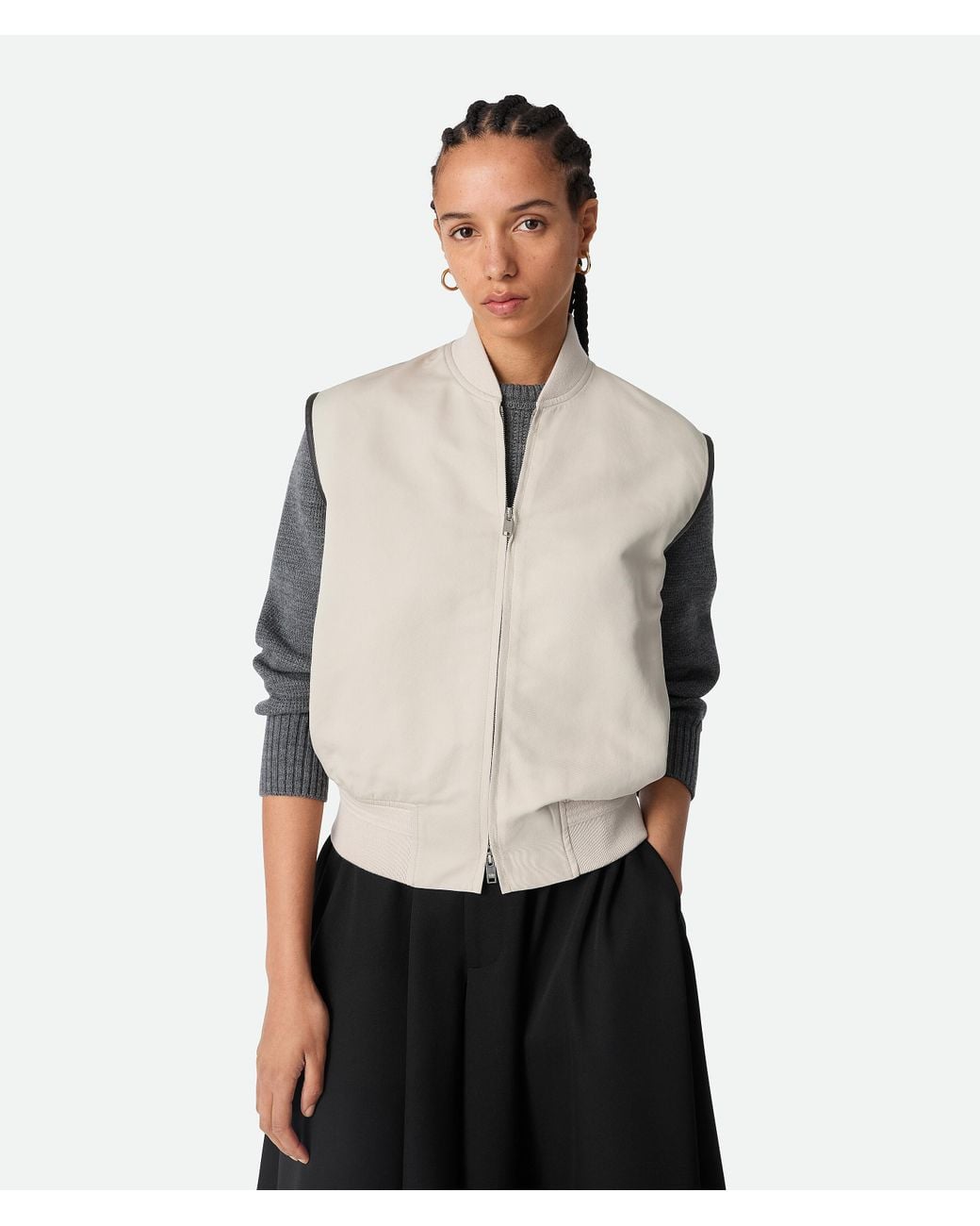 Bottega Veneta White Vest Cotton