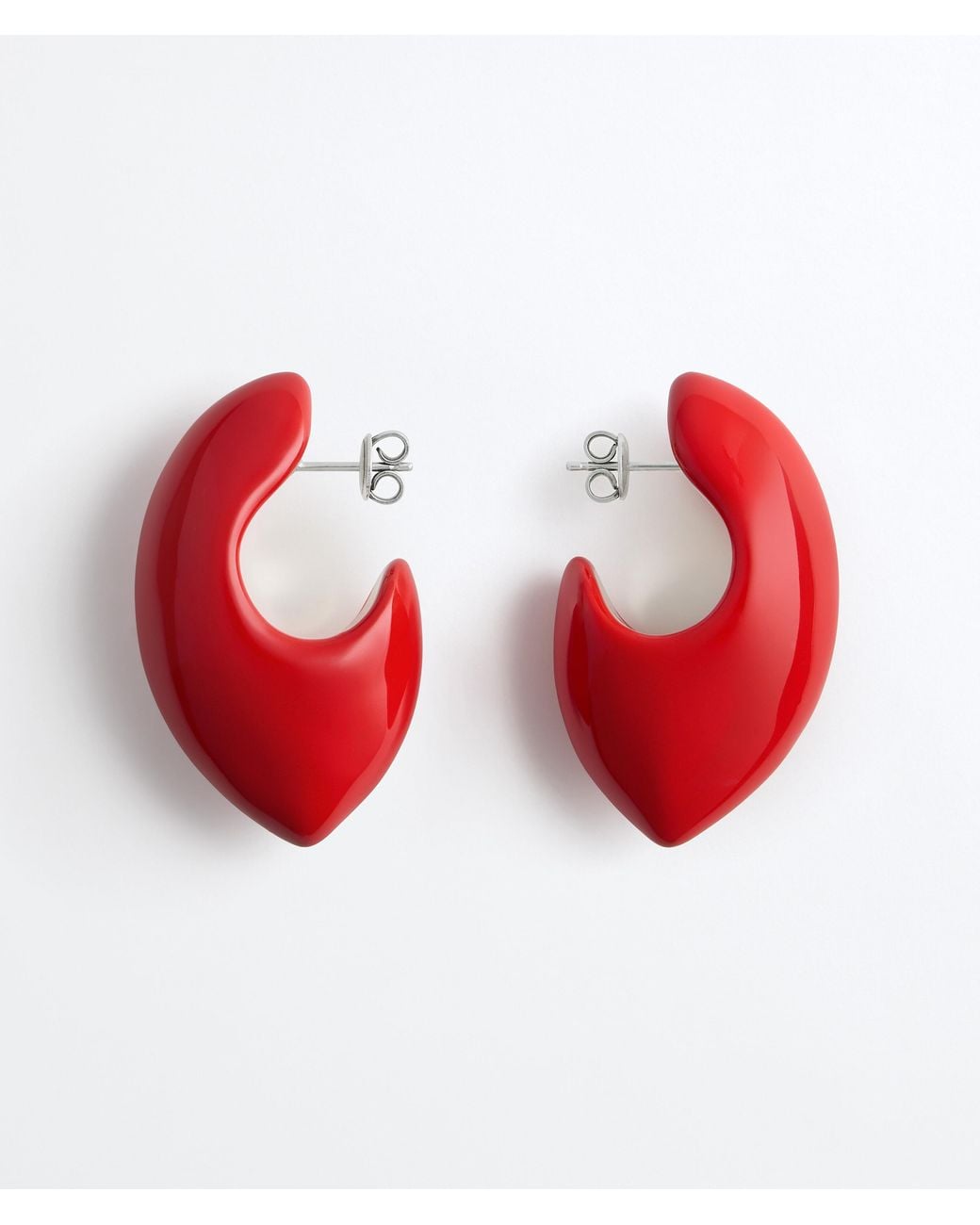 Bottega Veneta Red Claw Earrings