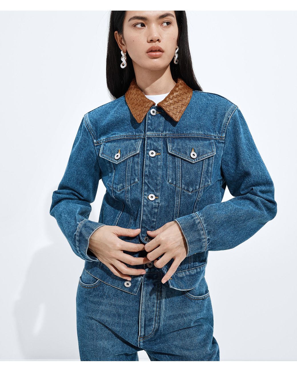 Bottega Veneta Blue Medium Jacket