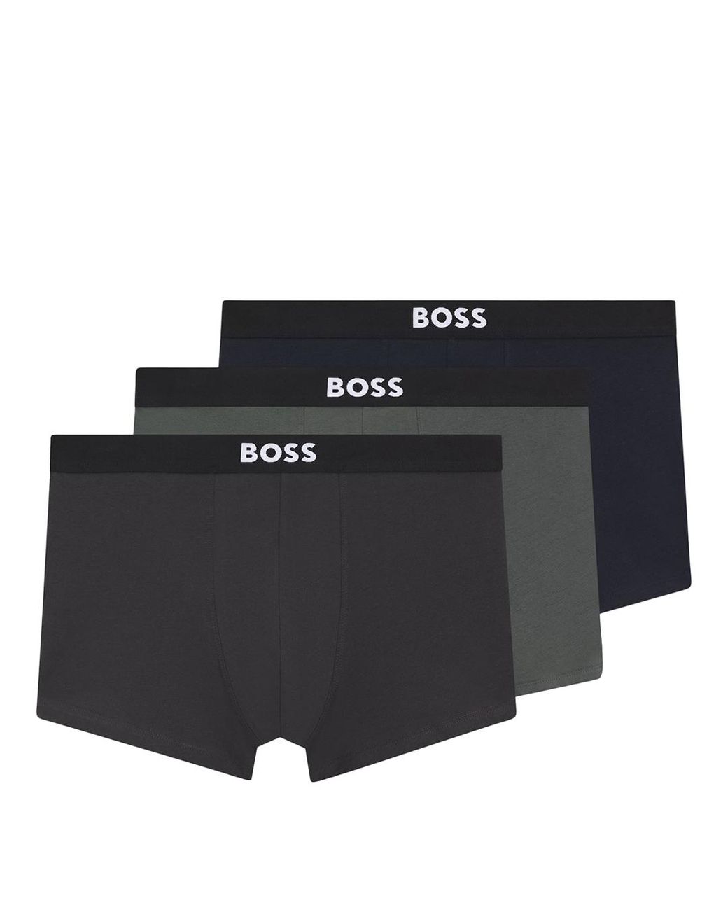 BOSS Multi 3 Pack Classic Cotton Stretch Boxers in Black | Lyst UK