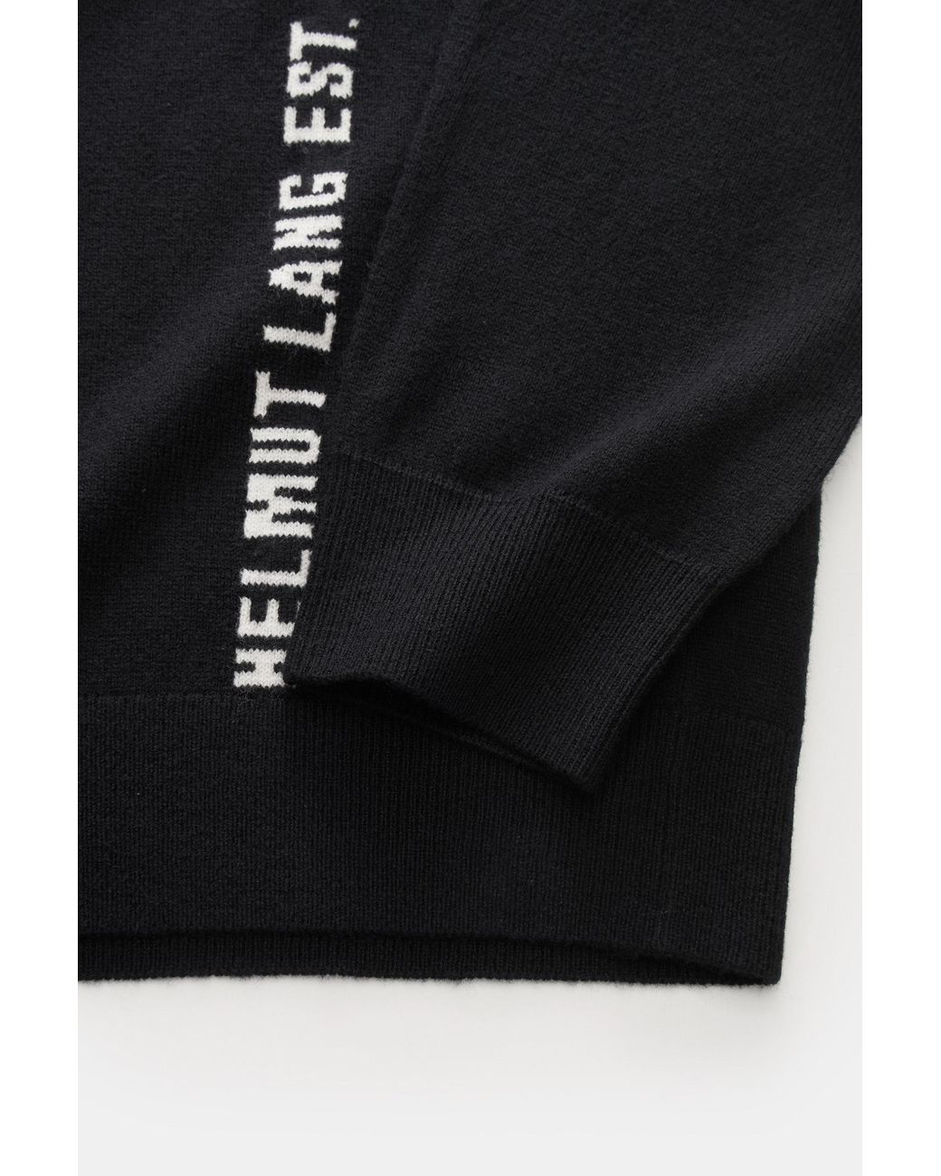 Helmut Lang Rundhalspullover in Black für Herren