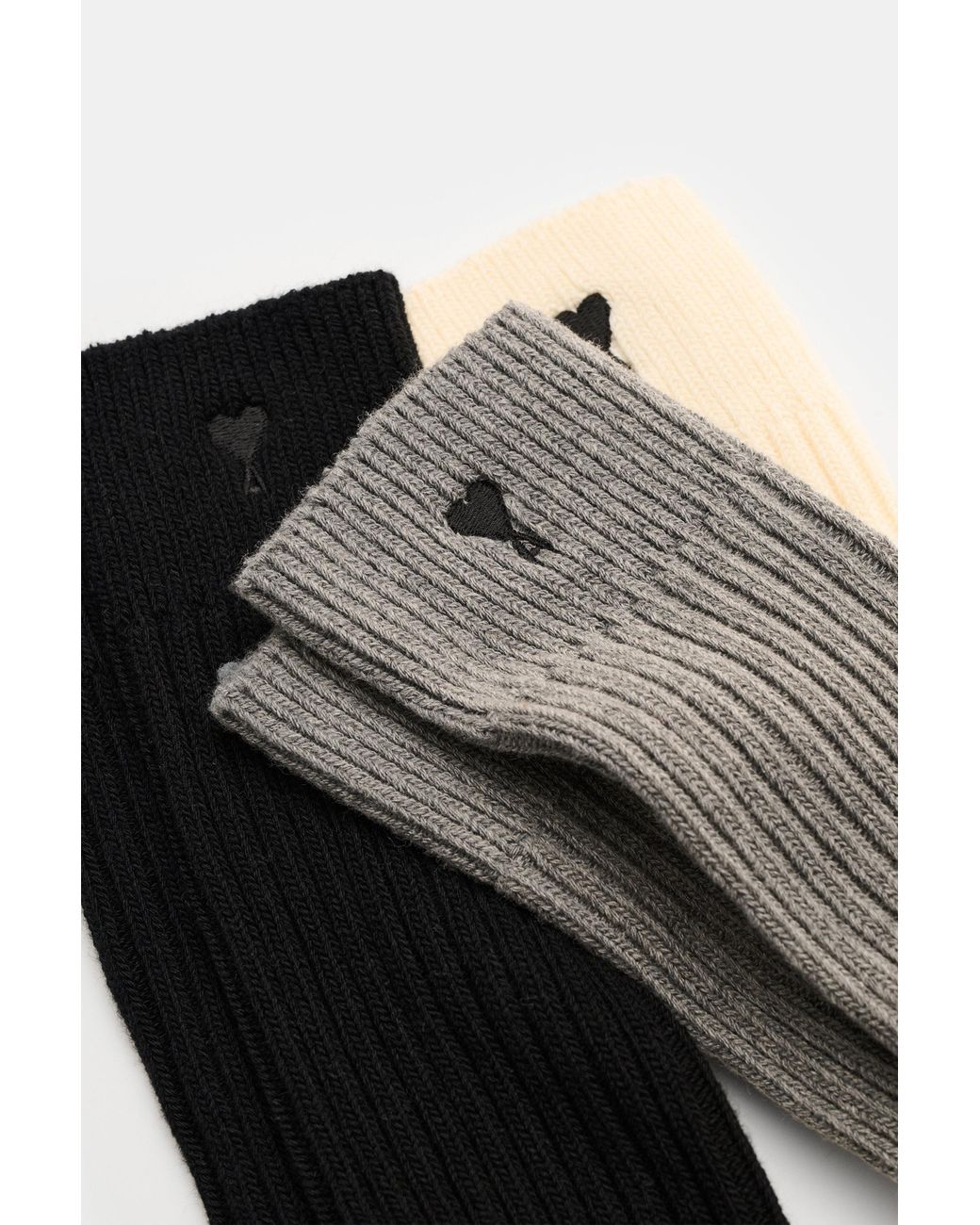 AMI Strümpfe 3Er-Set/Grau/Schwarz in Black für Herren
