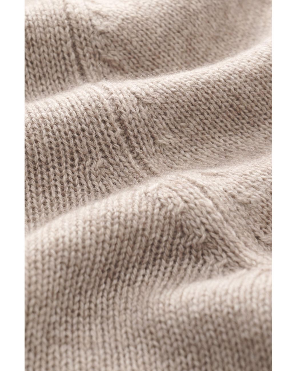 Allude Rundhalspullover Meliert in Natural für Herren