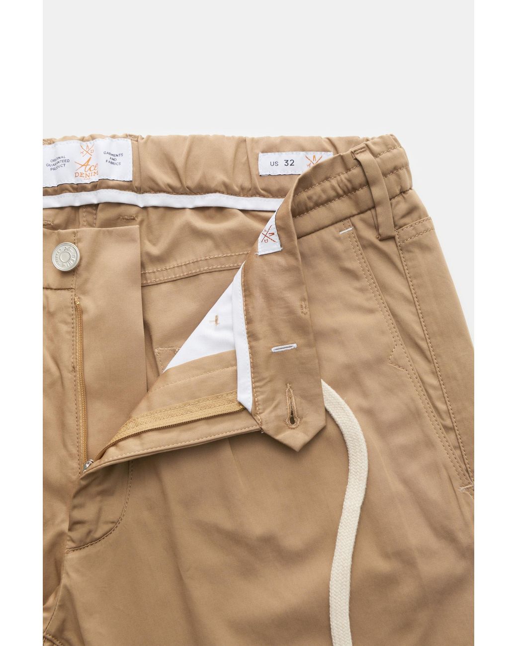 ACE DENIM Jogpants 'Soft Chino' in Natural für Herren