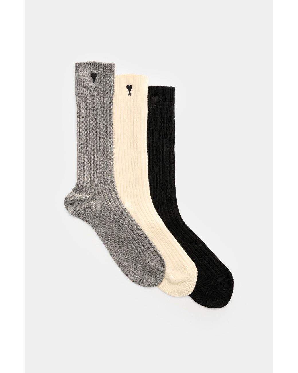 AMI Strümpfe 3Er-Set/Grau/Schwarz in Black für Herren
