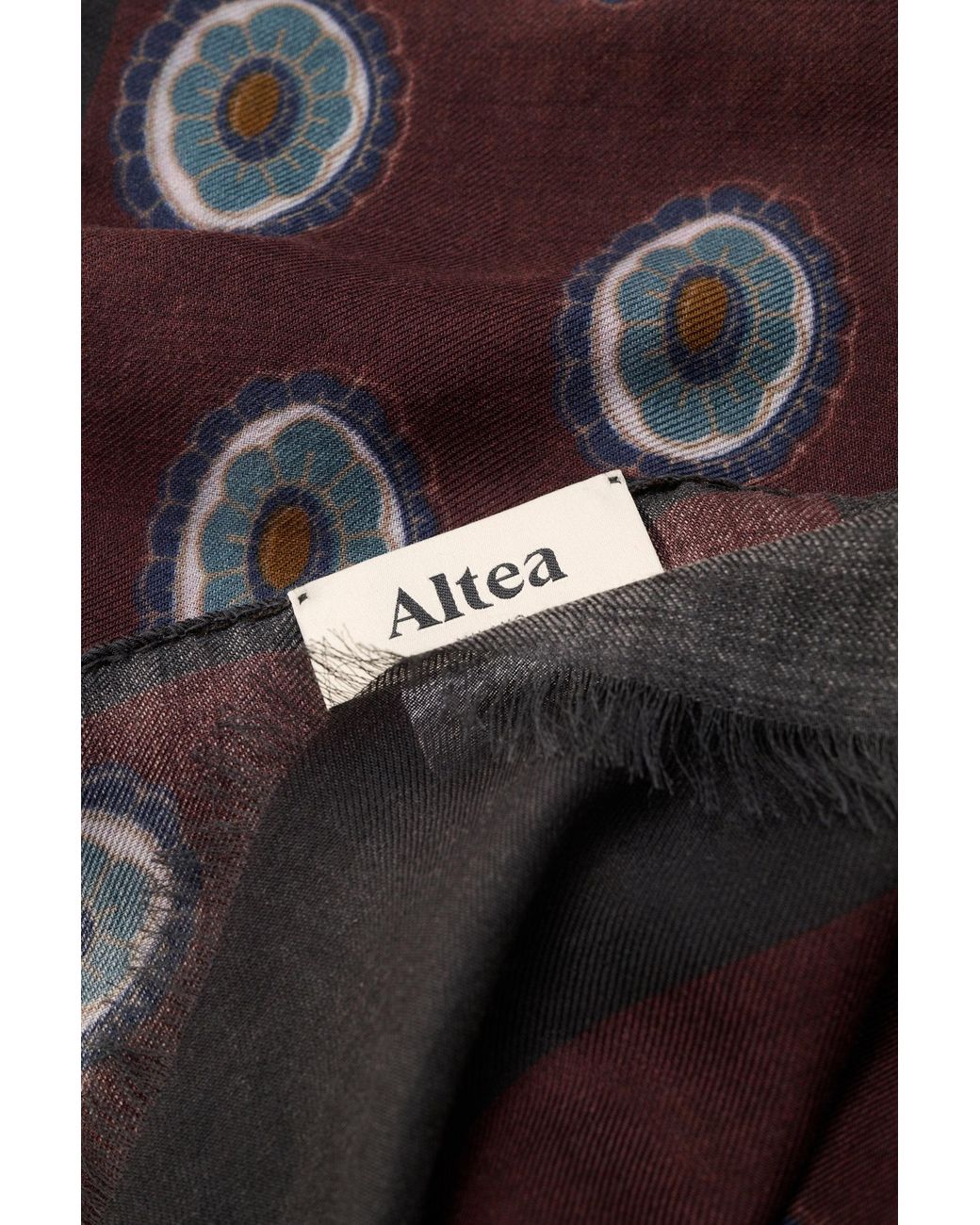 Altea Schal/Anthrazit/Graublau Gemustert in Red für Herren