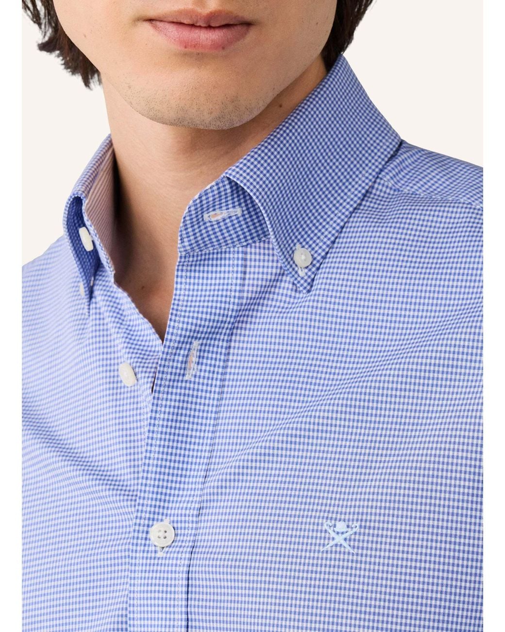 Hackett Freizeithemd BI STRETCH GINGHAM in Blue für Herren