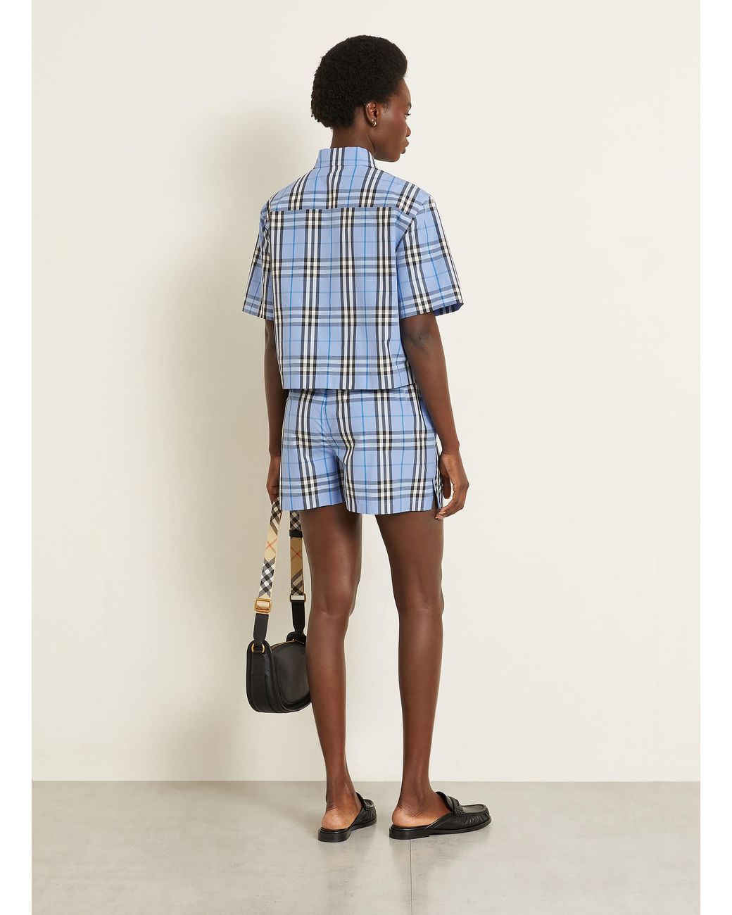 Burberry Blue Hemdbluse