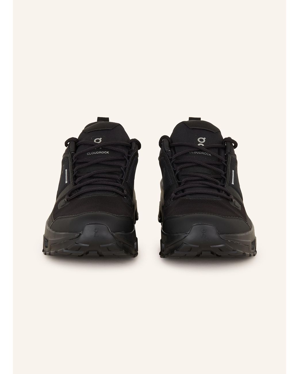 On Shoes Wanderschuhe CLOUDROCK LOW WP in Black für Herren