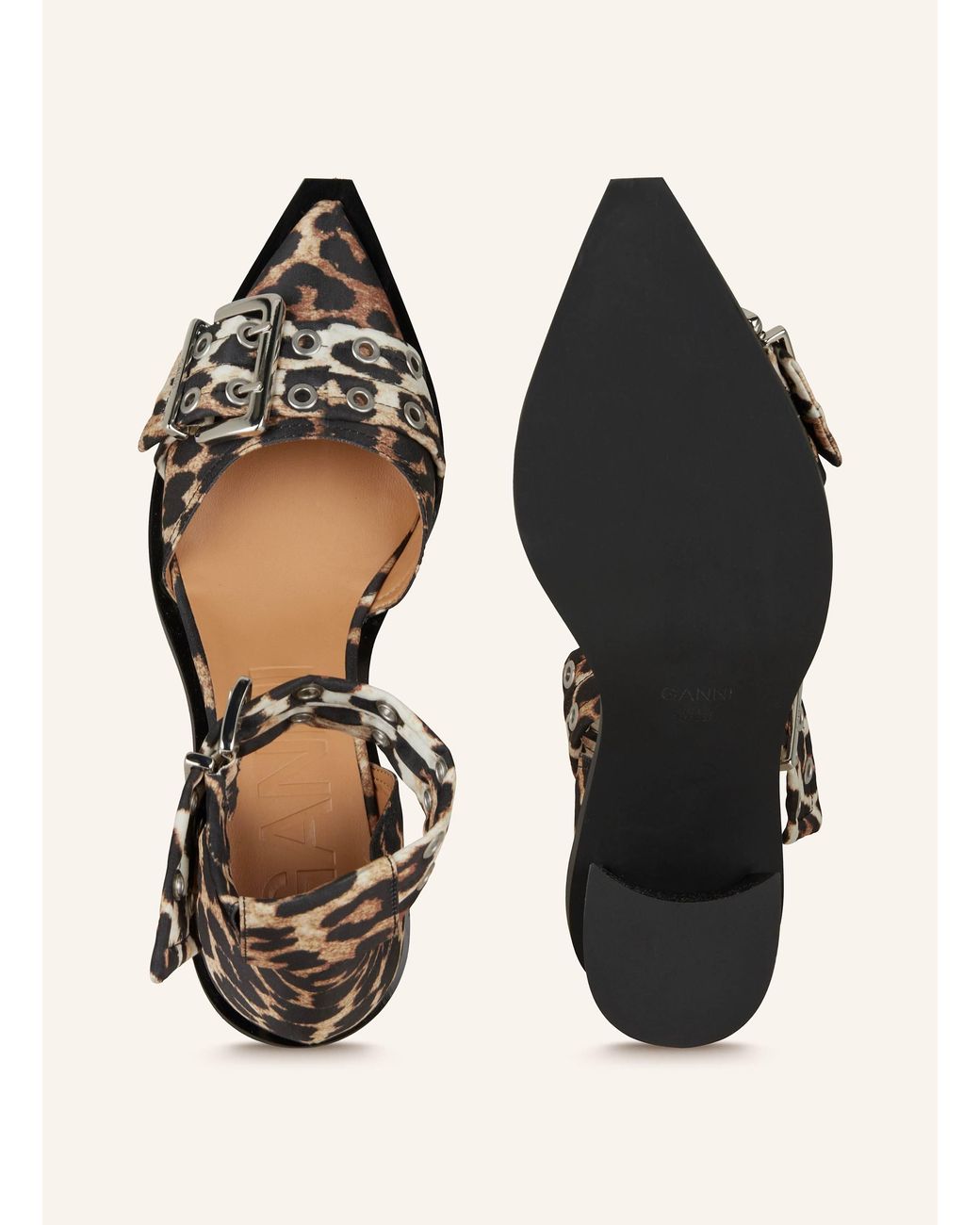 Ganni Natural Pumps