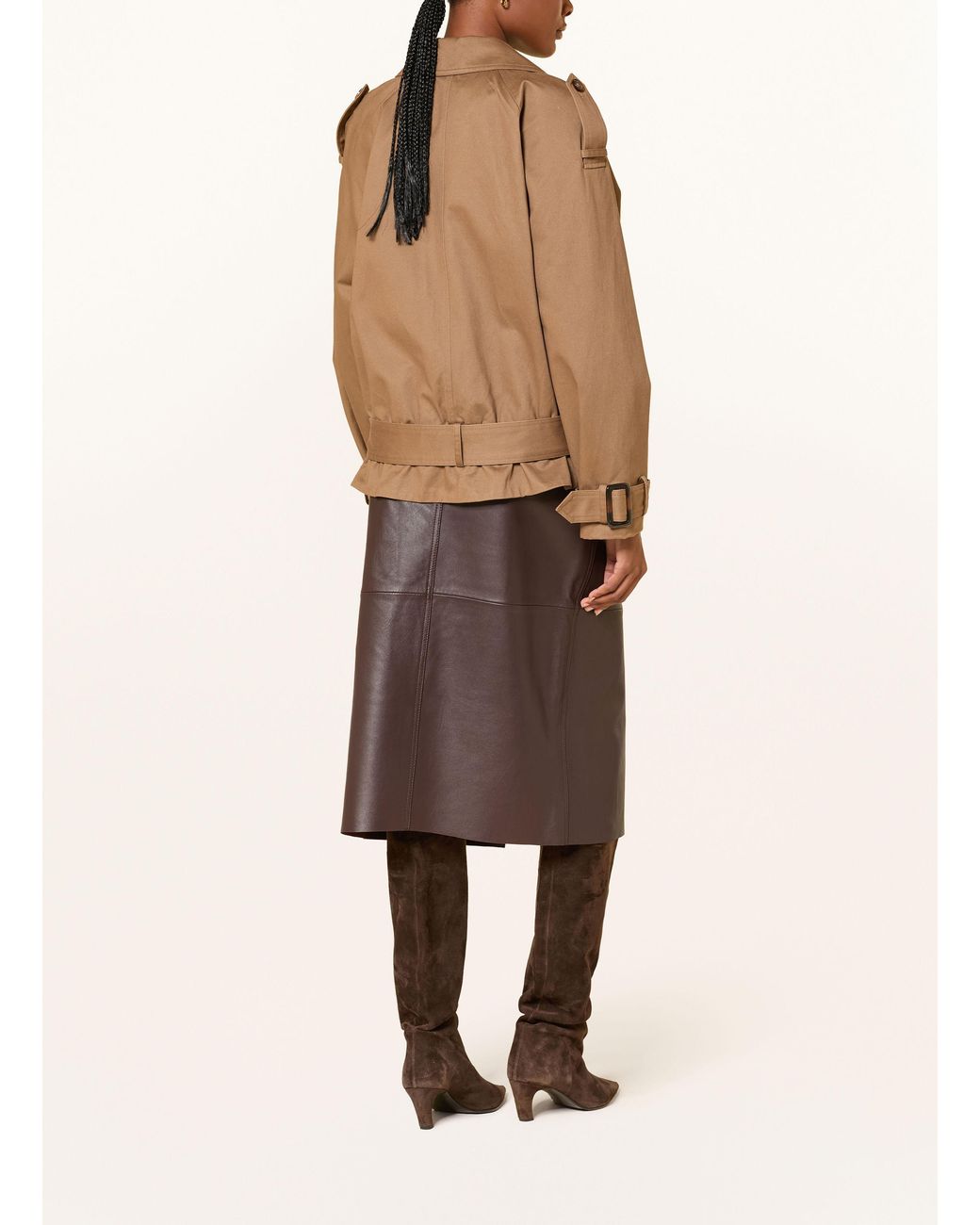 Ba&sh Brown Lederrock SOLENE