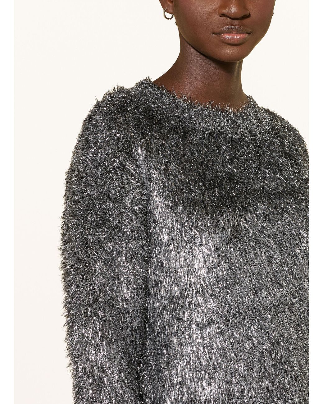 Ouí Gray Pullover mit Glitzergarn