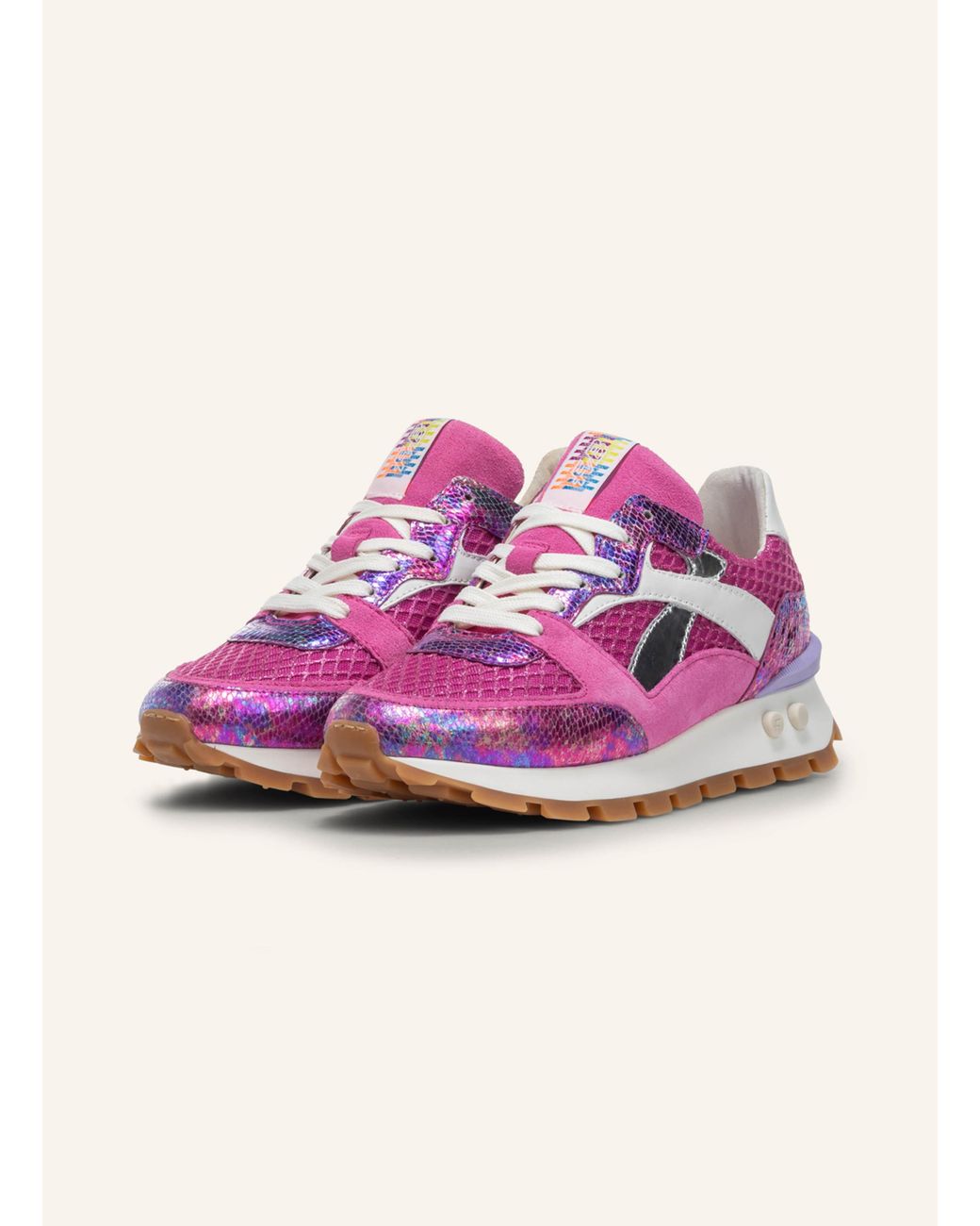 Floris Van Bommel Pink Sneaker BLOKKI 07