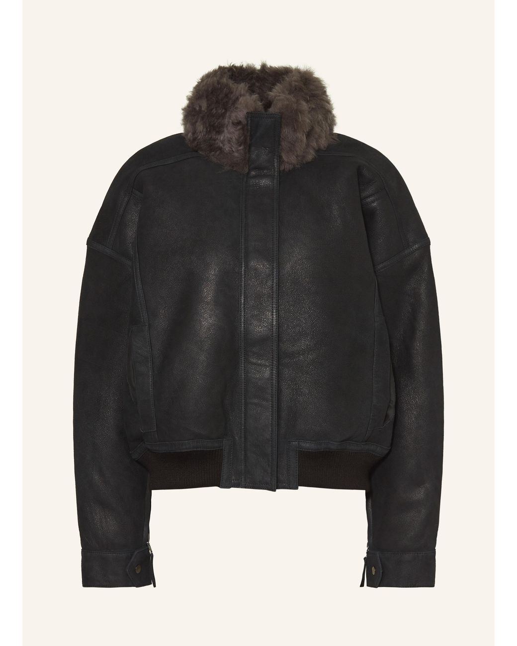 UTZON Black Lederjacke JOA