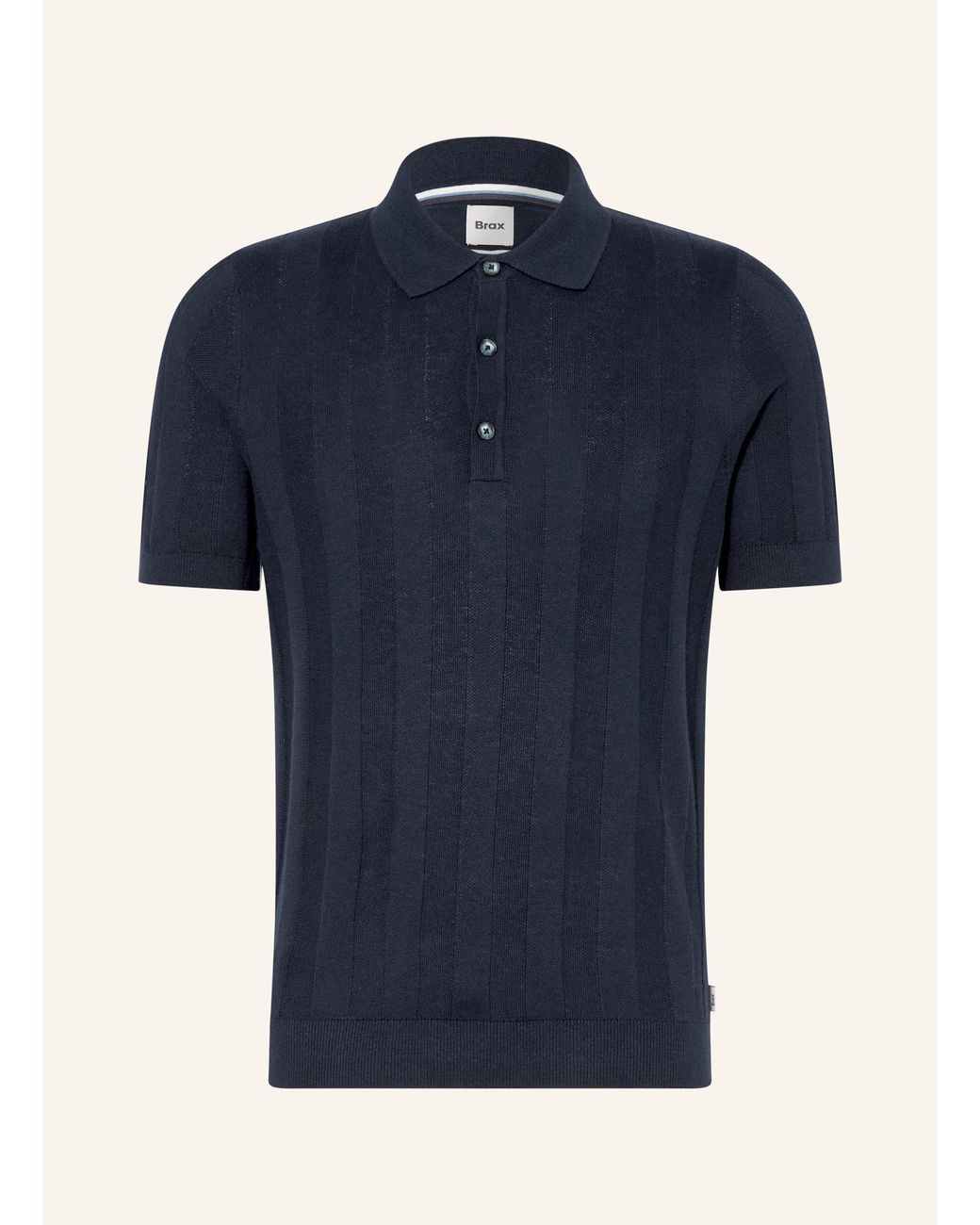 Brax Strick-Poloshirt PASCAL in Blue für Herren