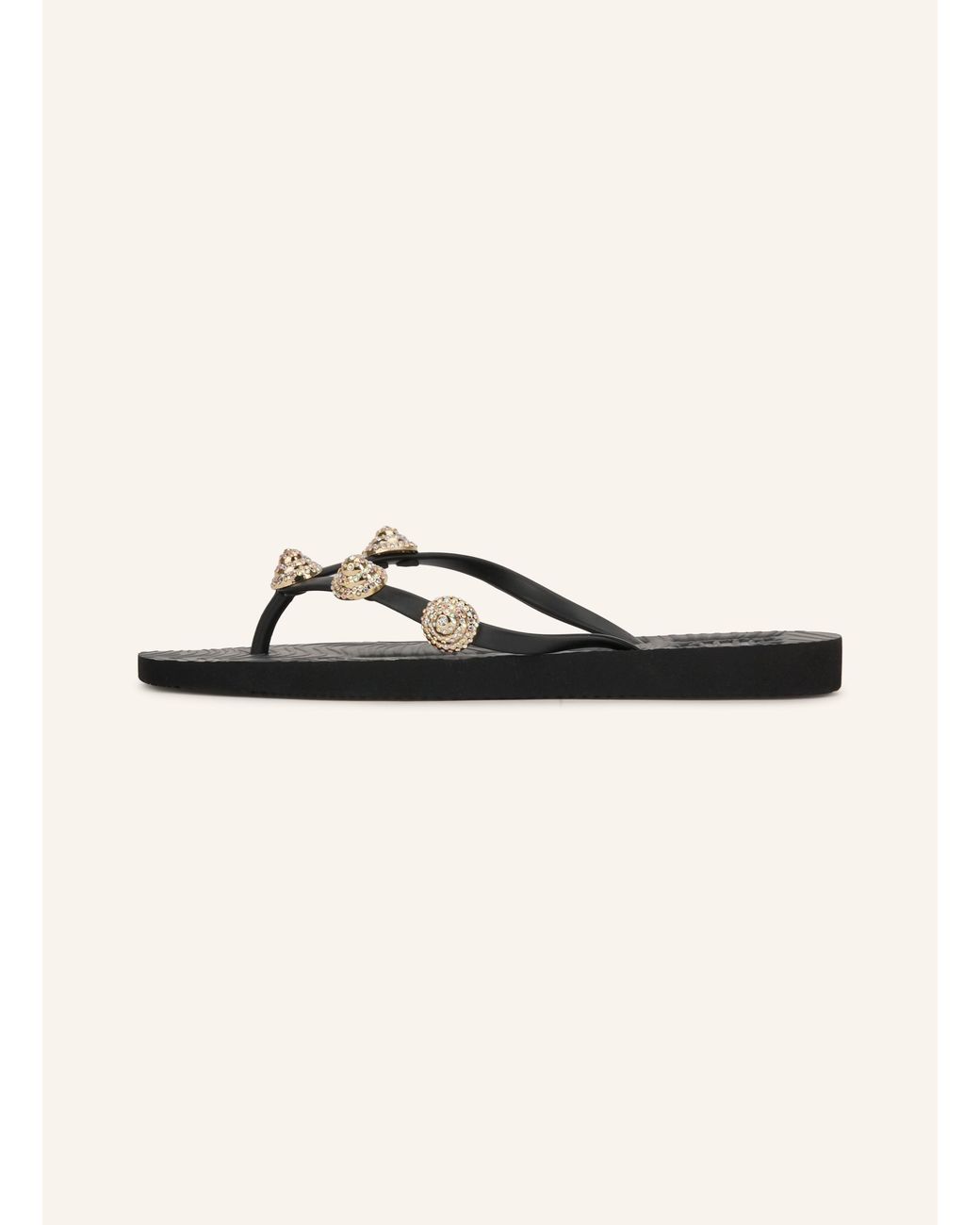 Sleeper Natural Flip-Flops TAPERED mit Schmucksteinen