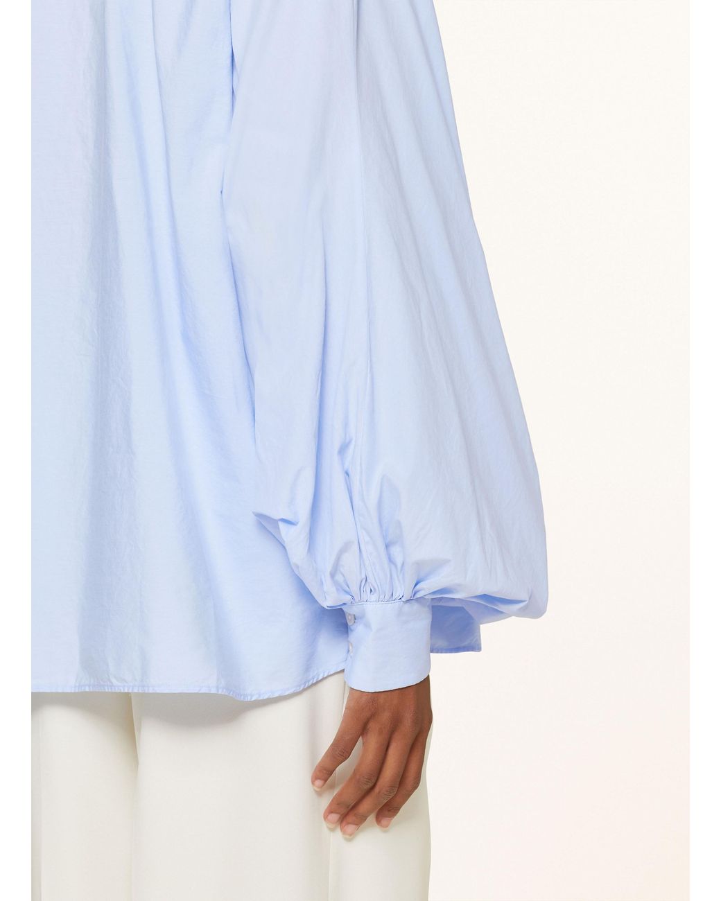 SOSUE Blue Oversized-Hemdbluse ANTONIA