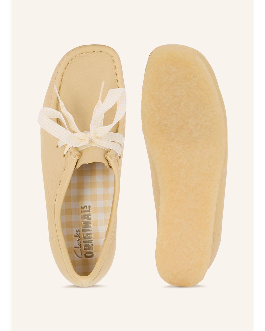 Clarks Natural Schnürer WALLABEE