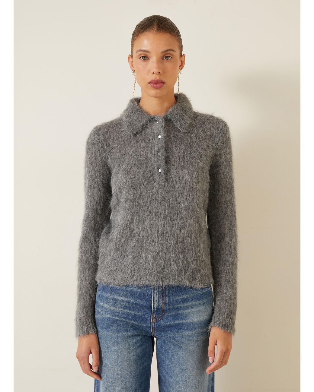Chloé Gray Pullover mit Alpaka