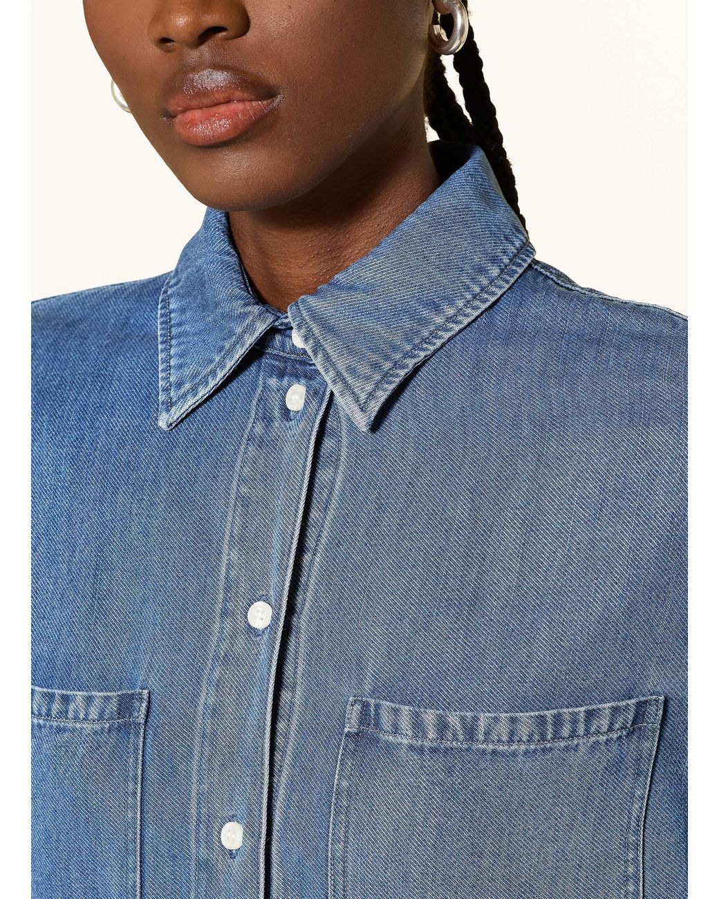 Samsøe & Samsøe Blue Hemdbluse SABEXY