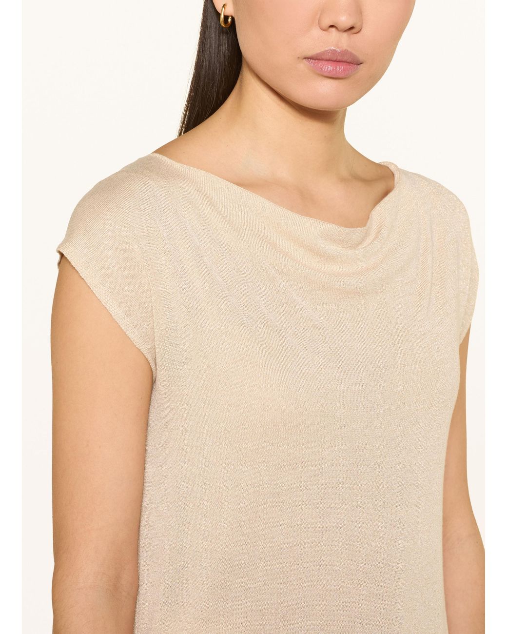 S.oliver Natural Strickshirt mit Glitzergarn