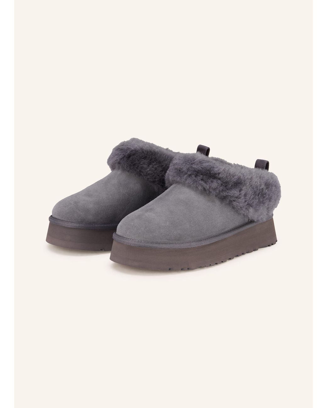 Ugg Gray Plateau-Mules TAZZELLE