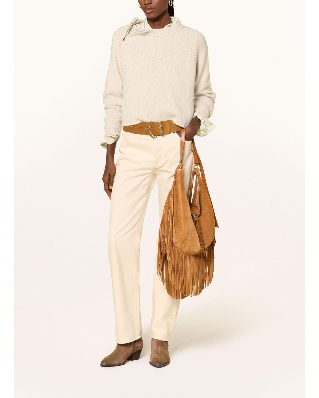 Ba&sh Natural Pullover CORVY aus Cashmere