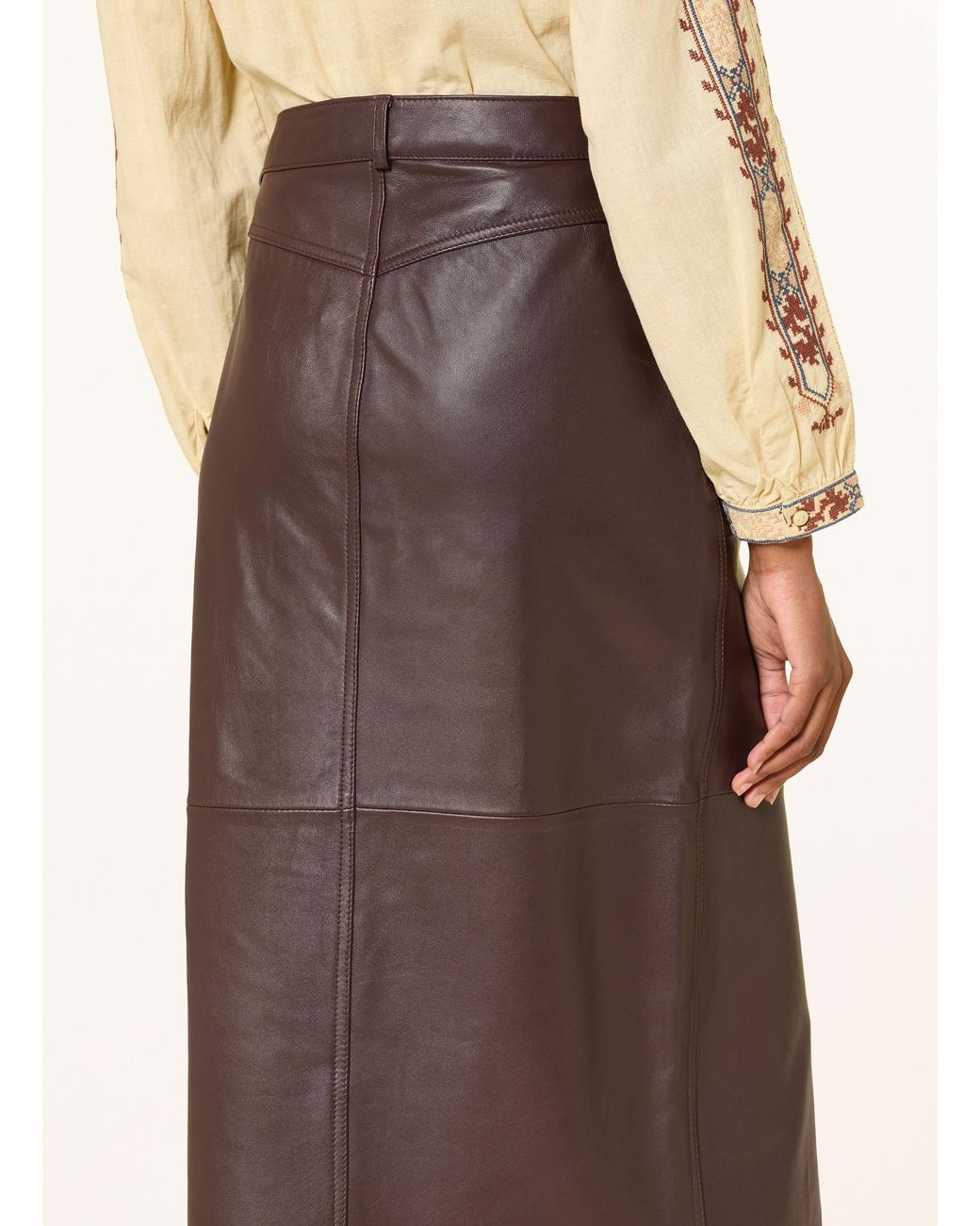 Ba&sh Brown Lederrock SOLENE