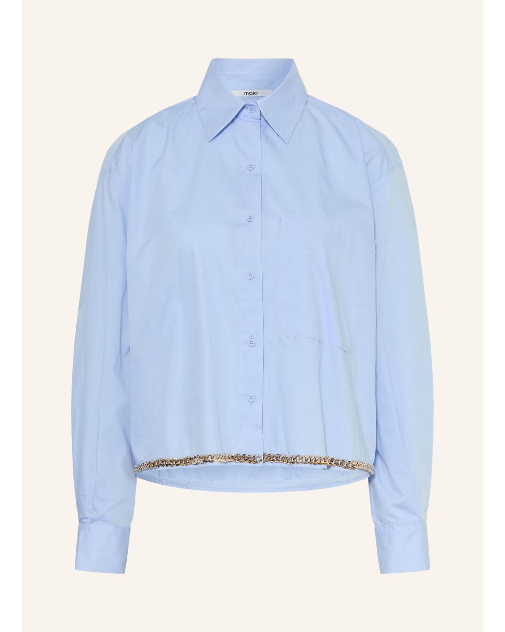 Maje Blue Hemdbluse