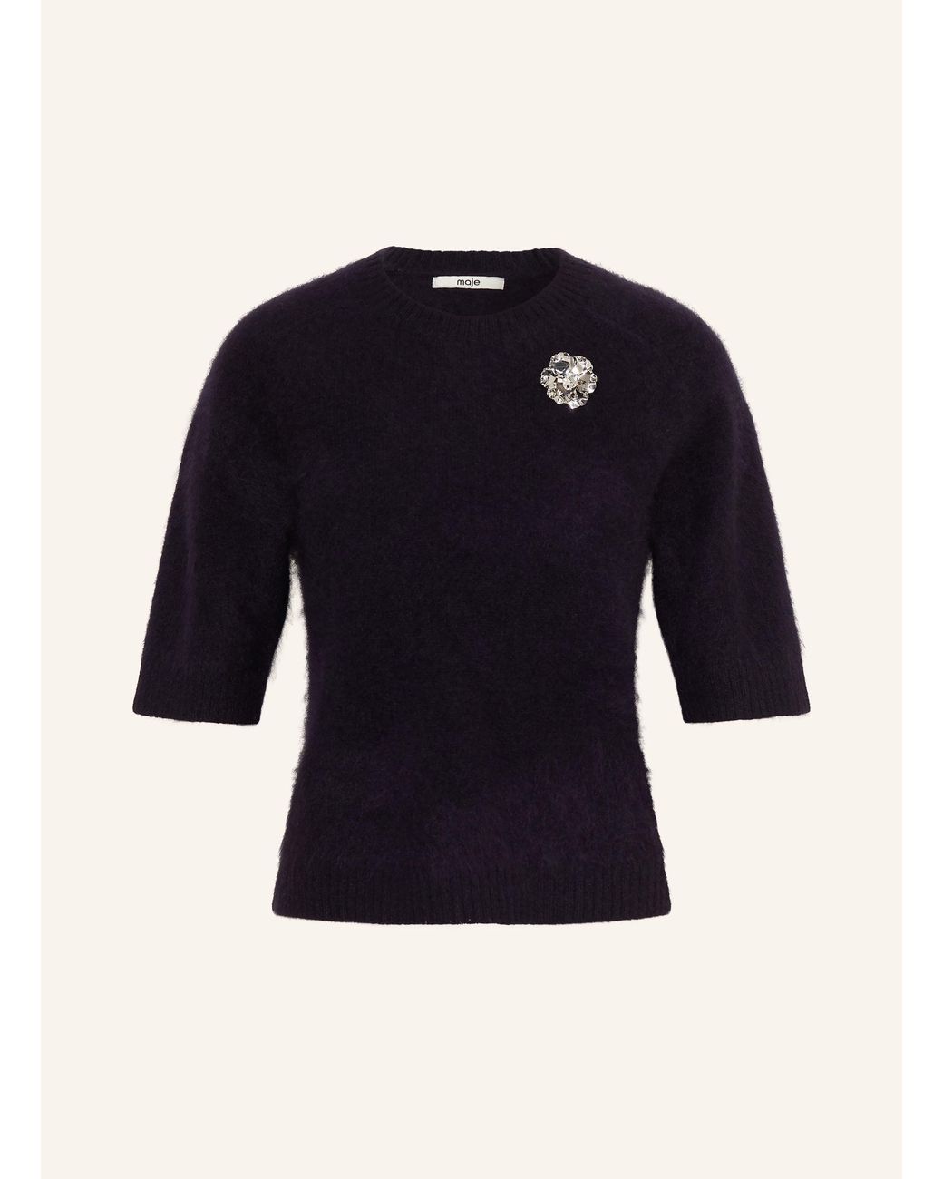 Maje Blue Strickshirt