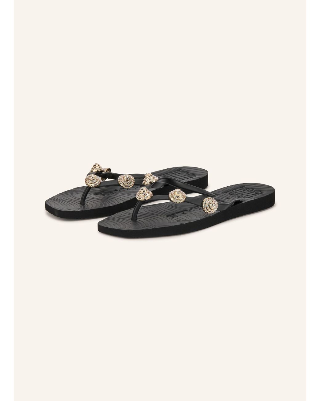 Sleeper Natural Flip-Flops TAPERED mit Schmucksteinen