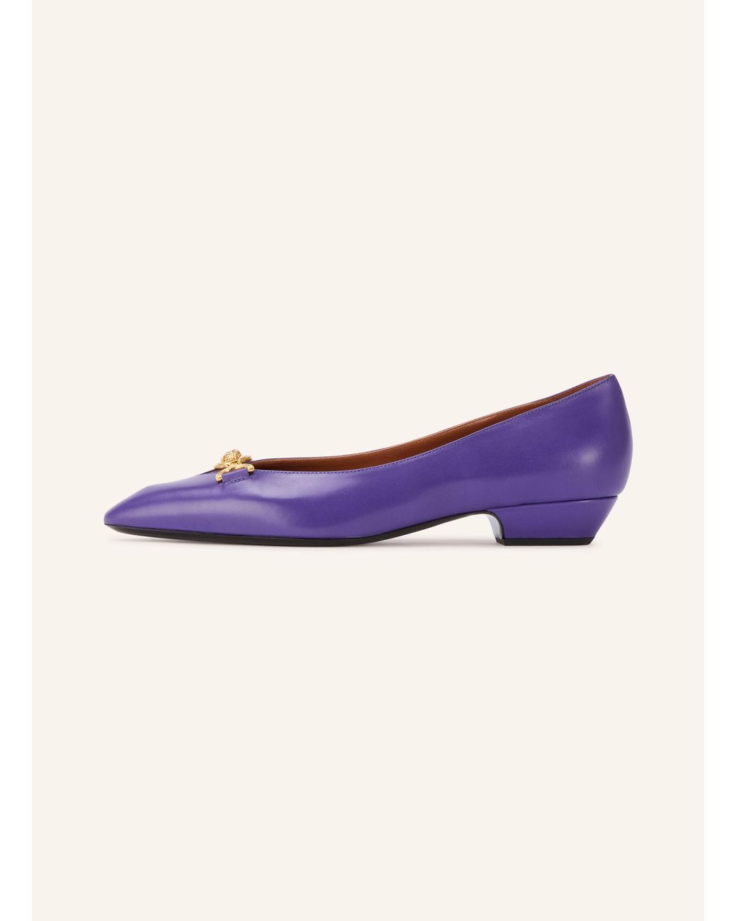 Versace Blue Ballerinas