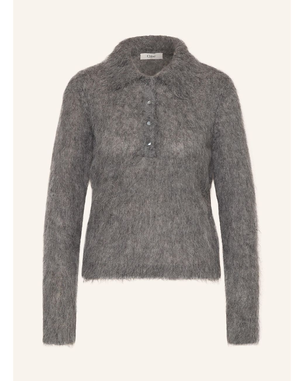 Chloé Gray Pullover mit Alpaka