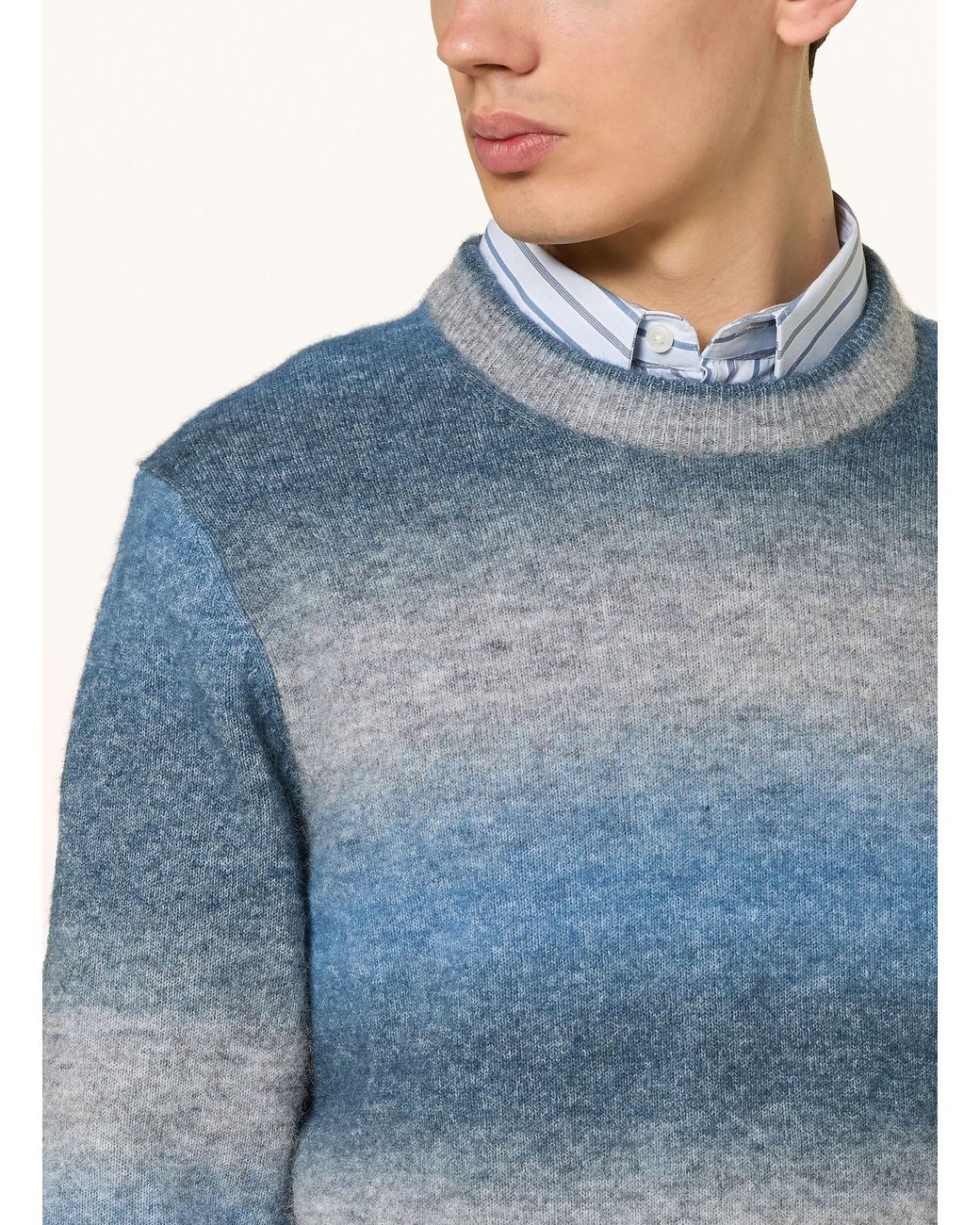 Samsøe & Samsøe Pullover AIDEN mit Alpaka in Blue für Herren