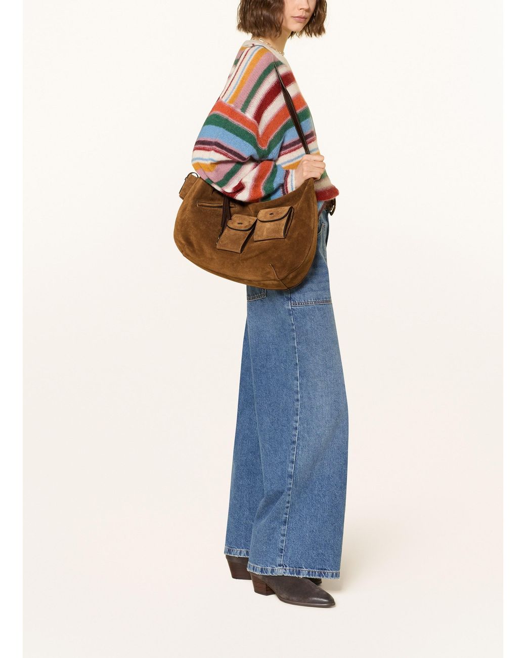 Ba&sh Brown Schultertasche ARYA