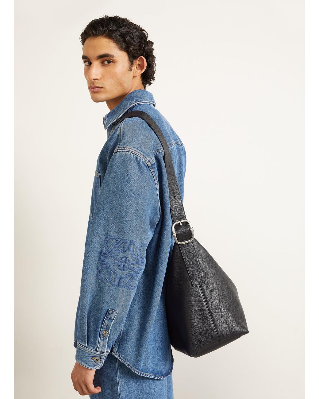Loewe Beuteltasche LOOP in Black für Herren