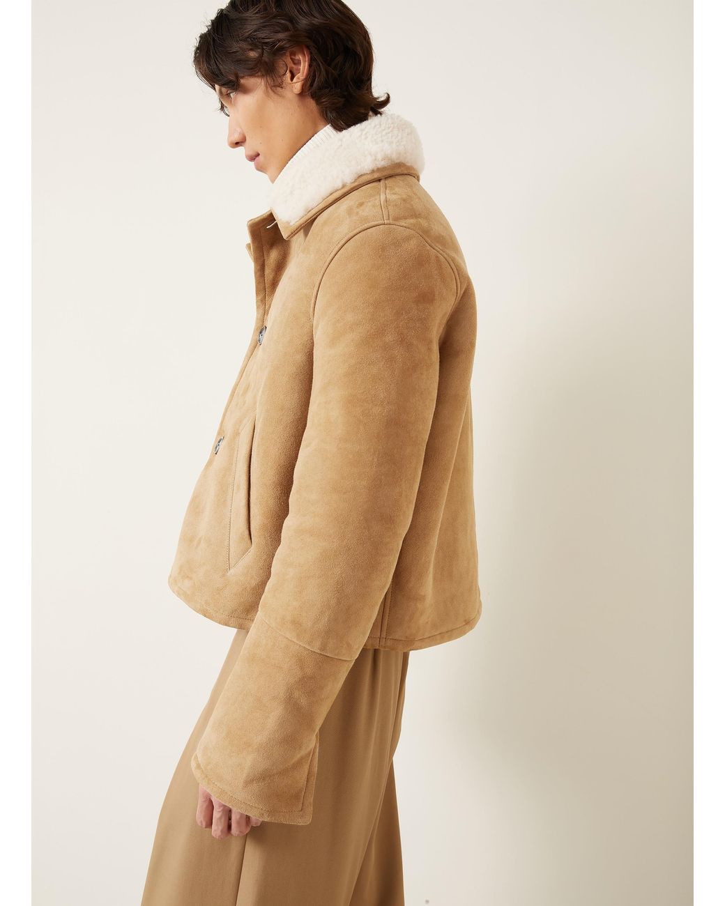 AMI Natural Lederjacke