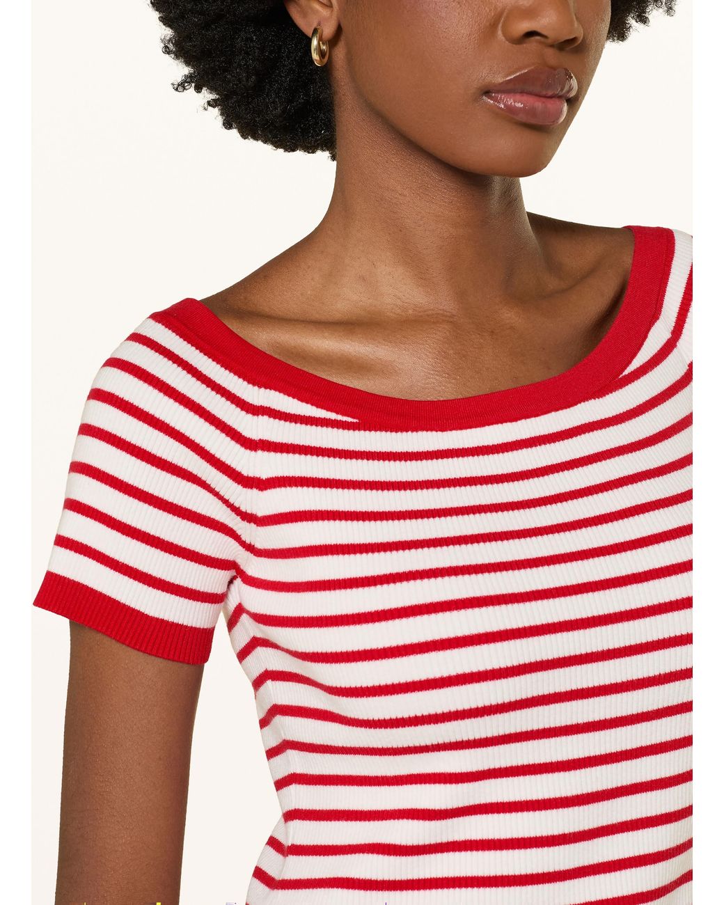 Maje Red Strickshirt