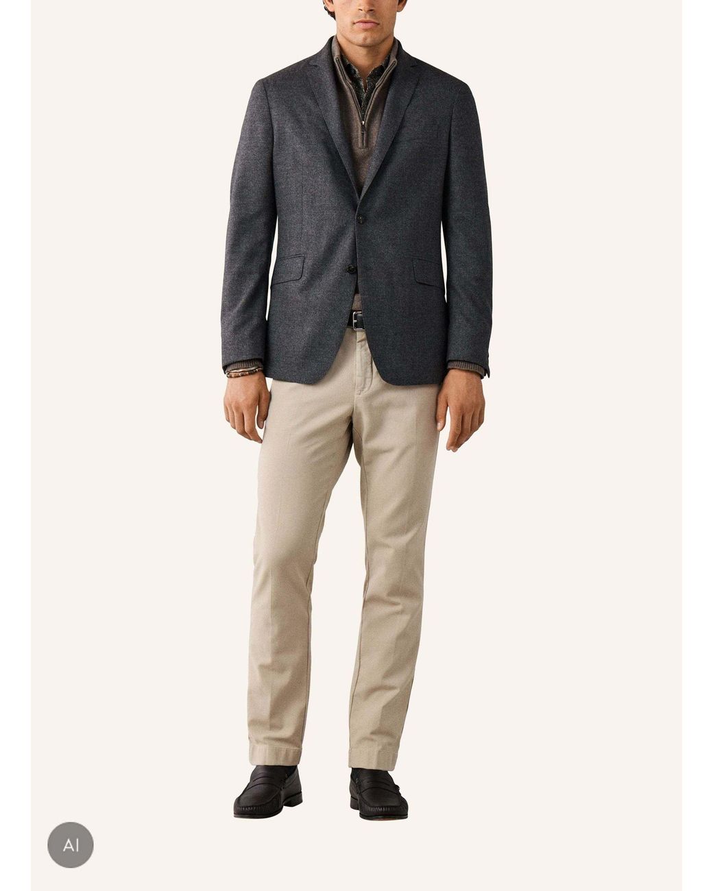 Hackett Sakko PERFORMANCE FLANNEL in Black für Herren