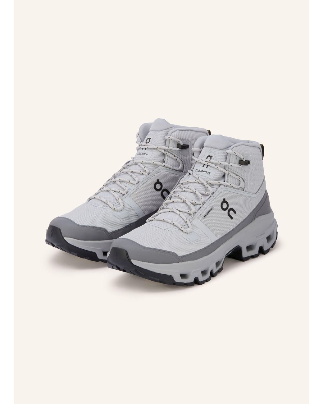 On Shoes Wanderschuhe CLOUDROCK MID WP in Gray für Herren