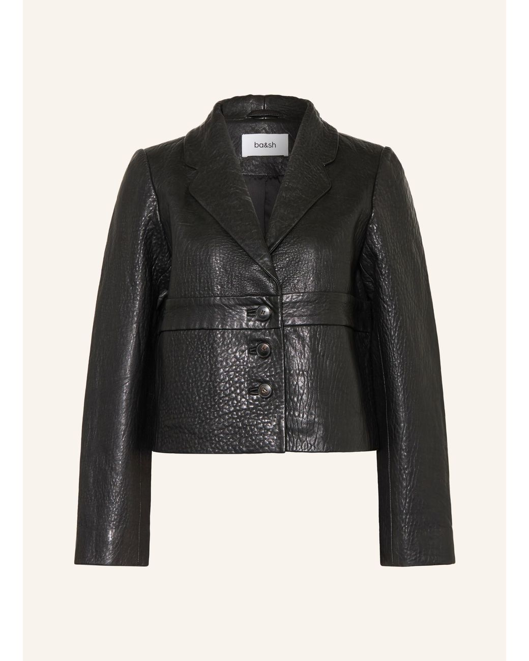 Ba&sh Black Lederjacke BORFEO