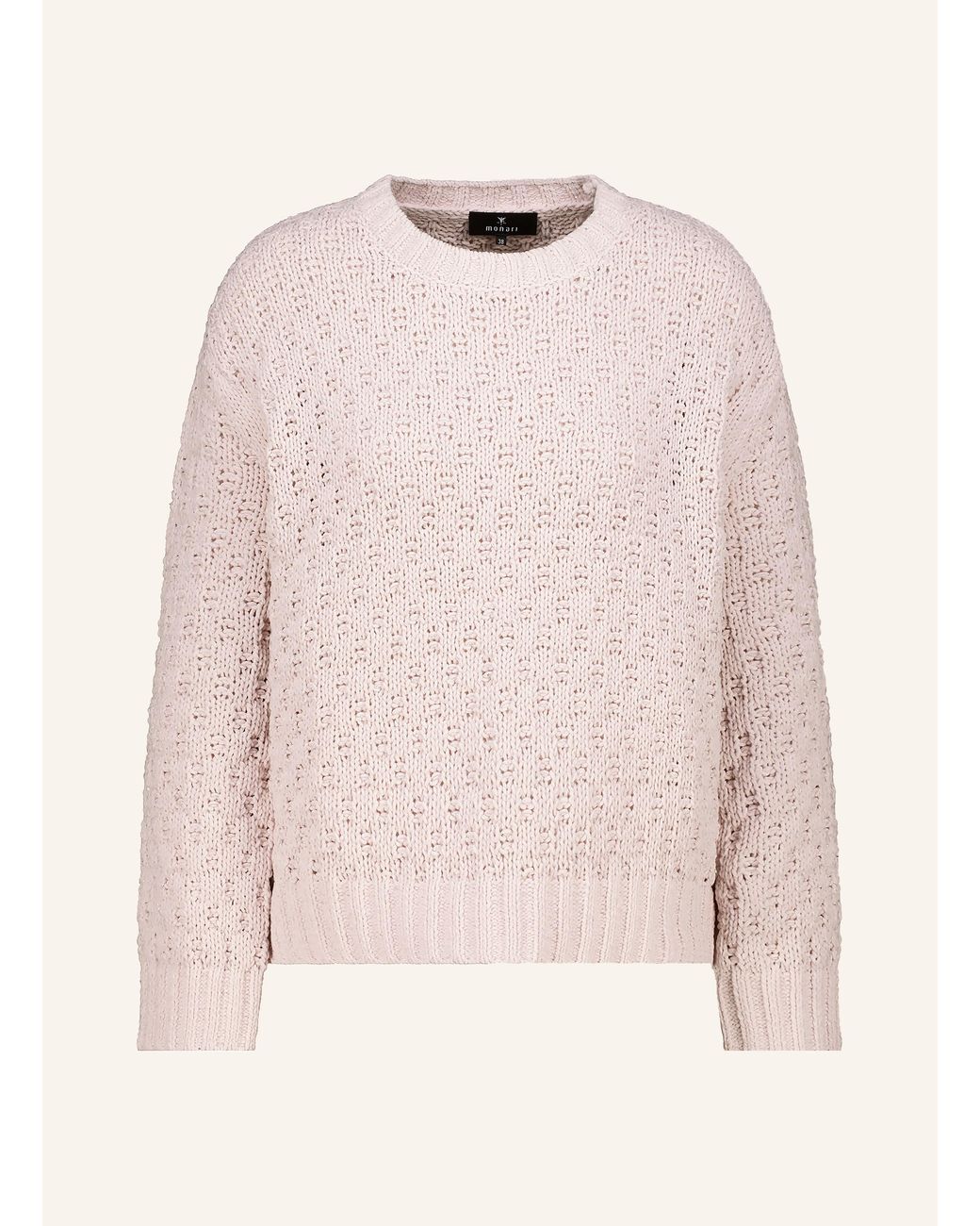 Monari Pink Pullover mit Glitzergarn