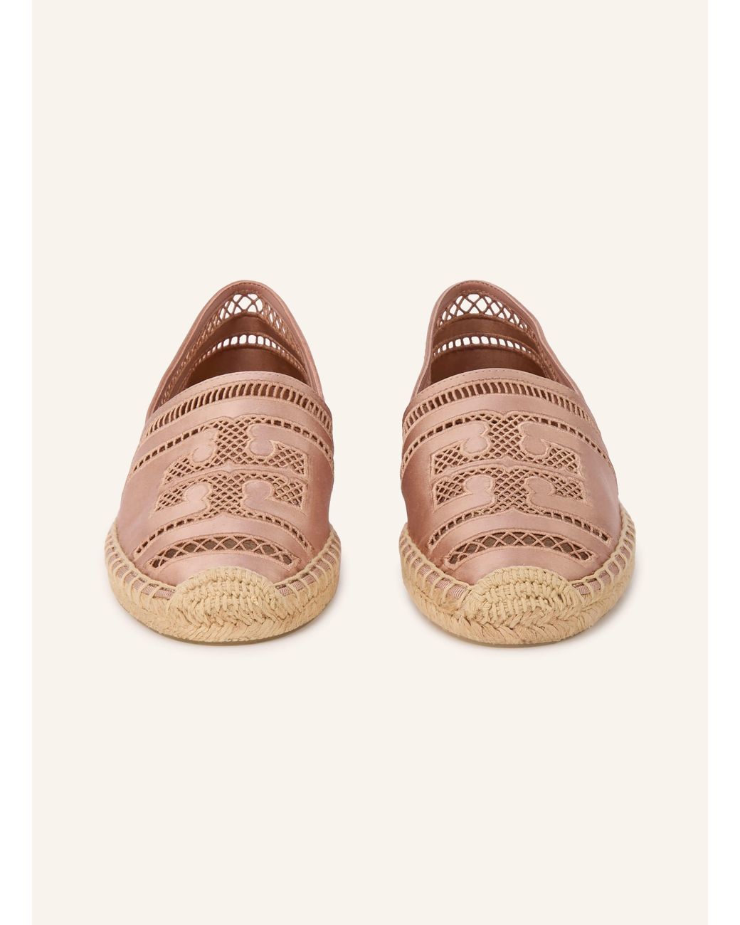 Tory Burch Pink Espadrilles OPEN WEAVE