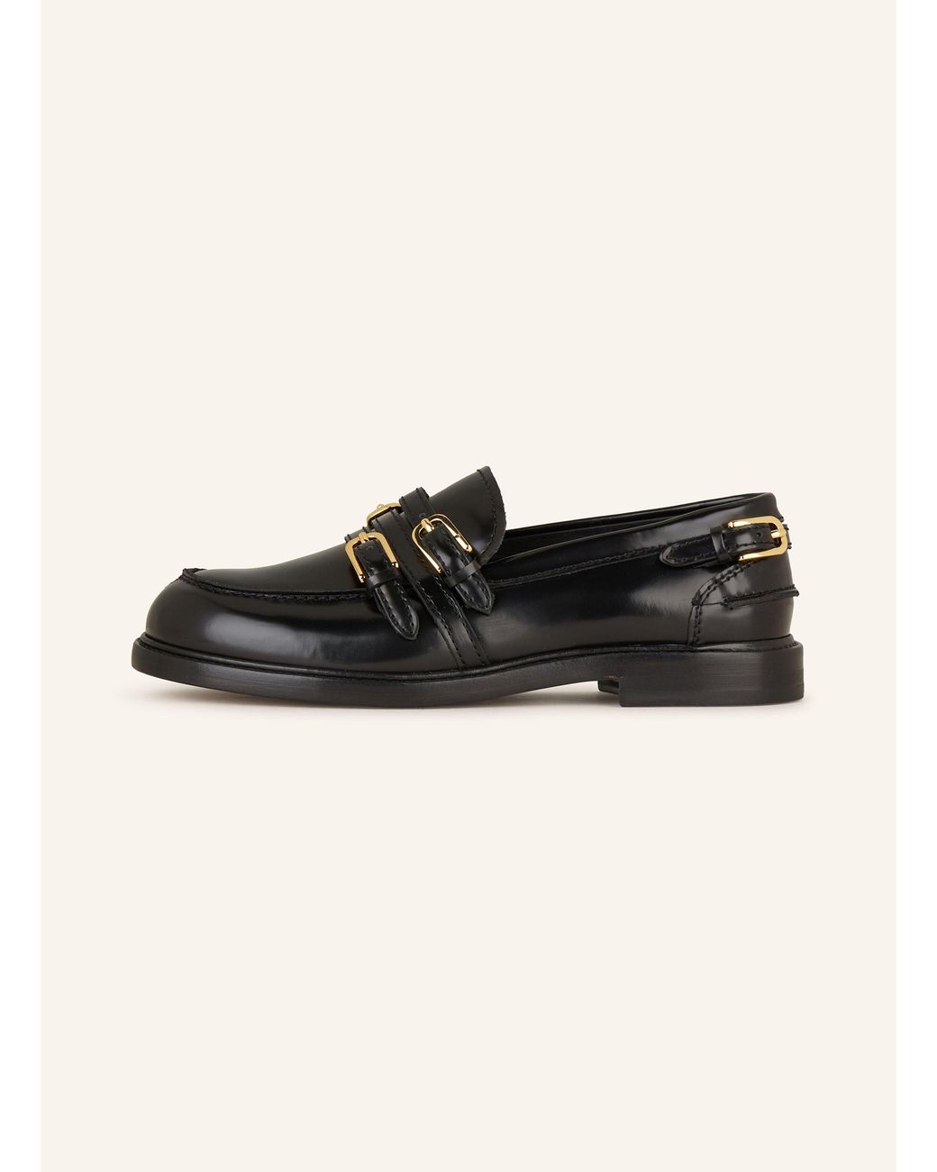 Sandro Black Lack-Slipper