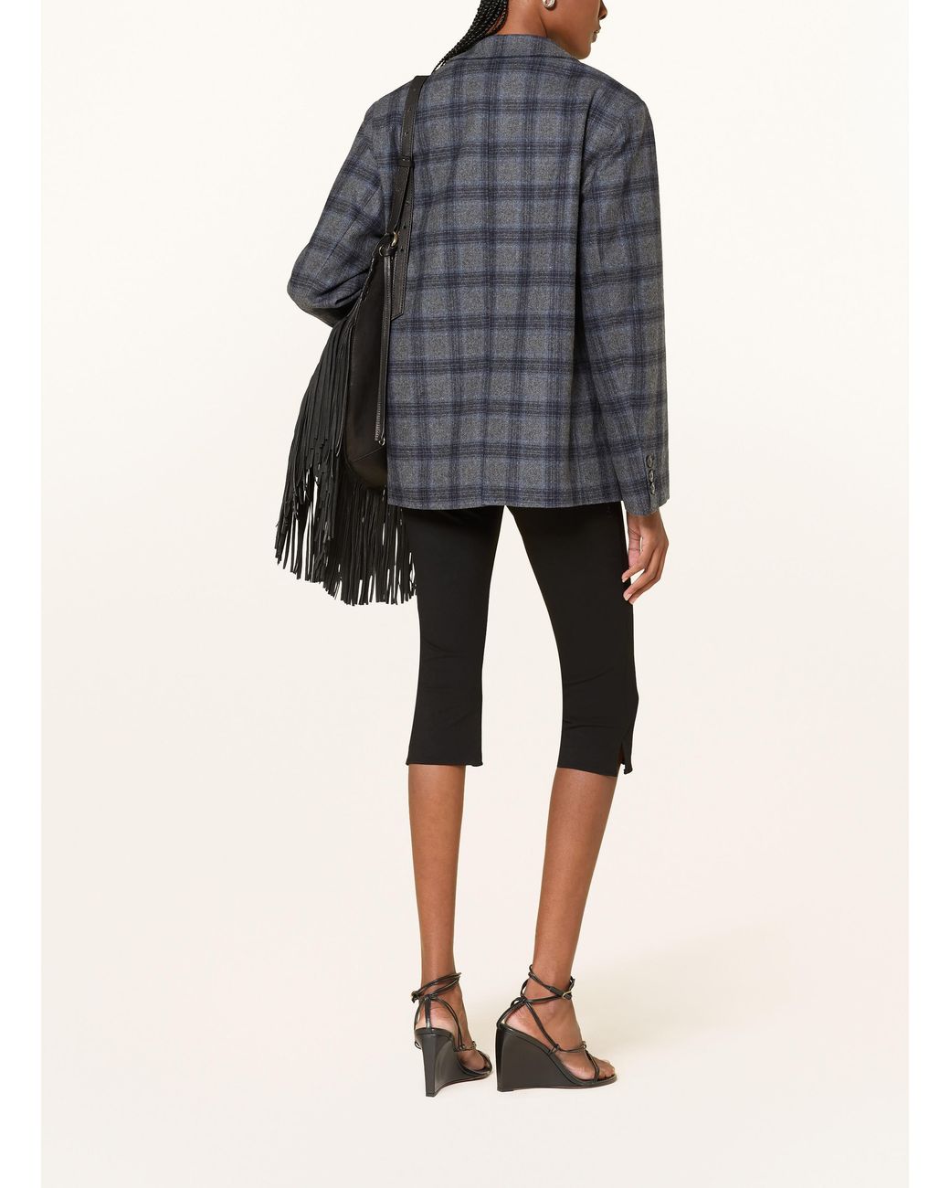 Ba&sh Black 3/4-Hose CAPRIA