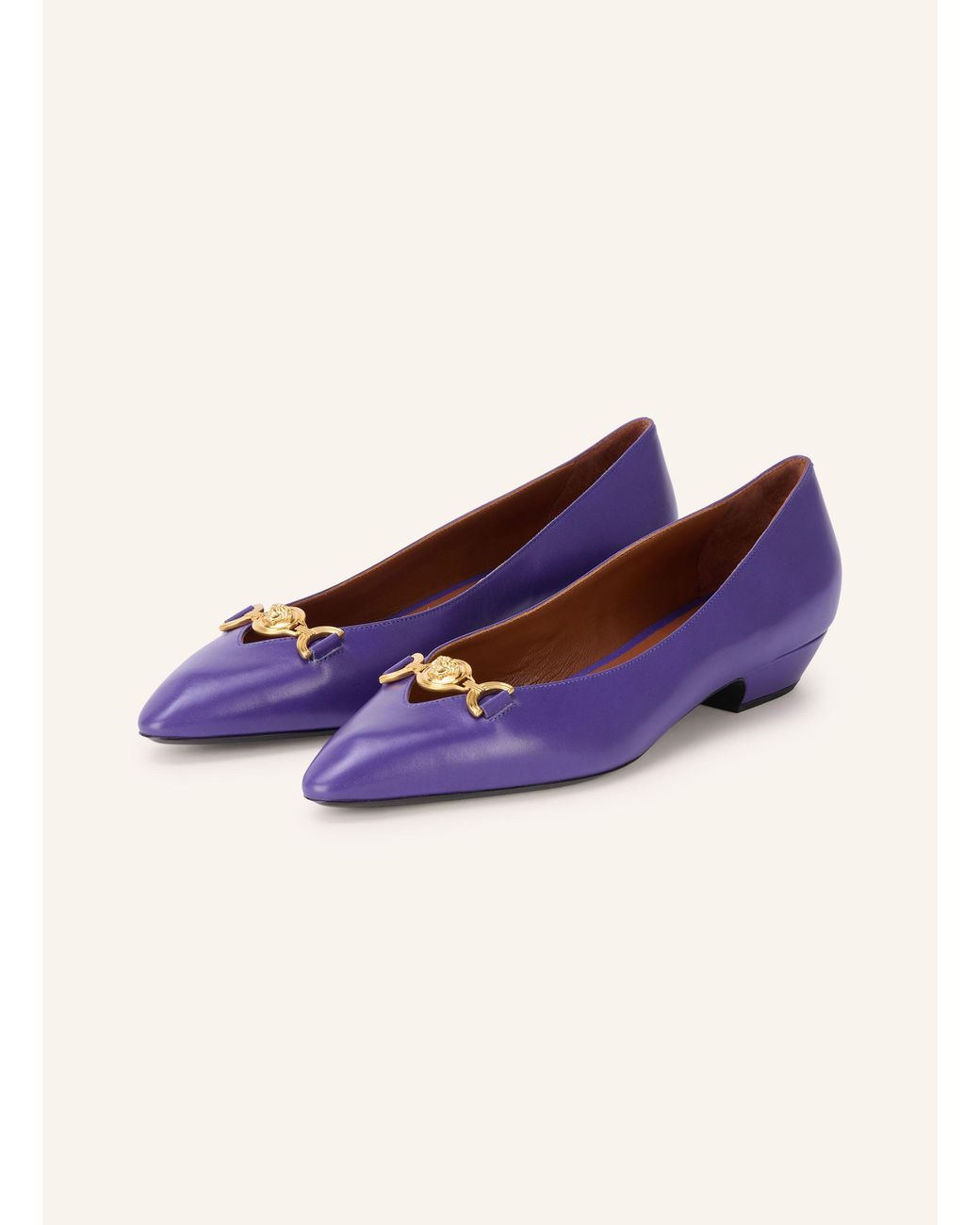 Versace Blue Ballerinas