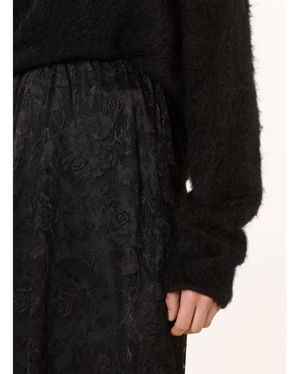 Gestuz Black Spitzenrock GZLEALA