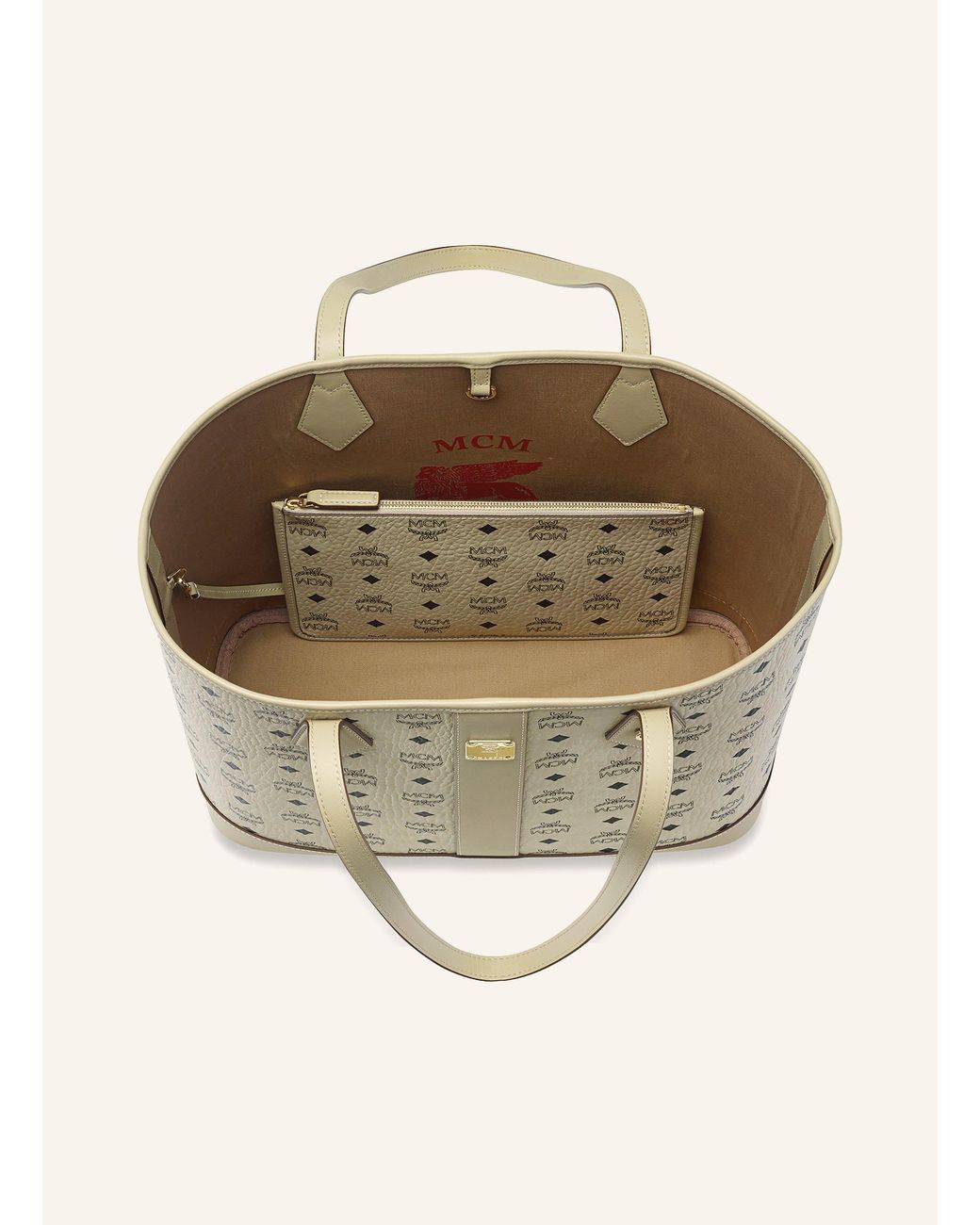 MCM Natural Shopper LIZ MEDIUM mit Pouch