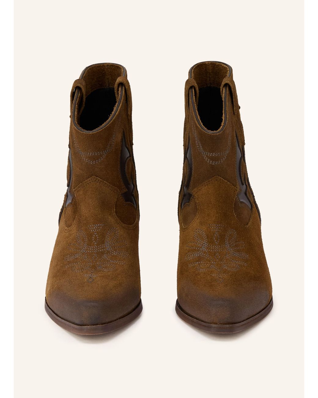 Ba&sh Brown Cowboy Boots CURTIS